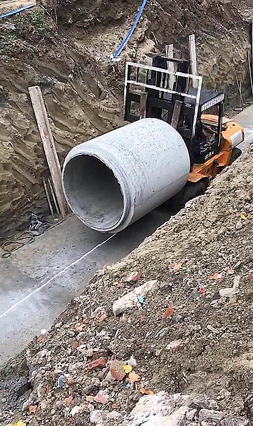 揚州市廣陵區大汪河雨水管道安裝